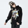 Unisex cartoon printing loose fleece hoodie wholesale - Image 9