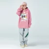 Unisex cartoon printing loose fleece hoodie wholesale - Image 4