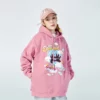 Unisex cartoon printing loose fleece hoodie wholesale - Image 3