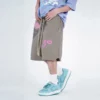 Unisex custom printed cotton french terry sweat shorts - Image 9