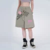 Unisex custom printed cotton french terry sweat shorts - Image 7