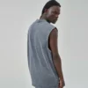 Unisex distressed vintage Stone wash tank top - Image 3