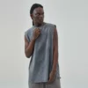 Unisex distressed vintage Stone wash tank top - Image 4