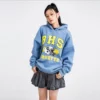 Unisex heavyweight fleece hoodie with customized embroidery - Image 10
