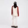 Unisex loose color contrast raglan long sleeves custom printing polo shirt - Image 5