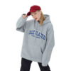 Unisex loose fit waffle hoodie wholesale - Image 8