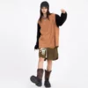Unisex oversized color contrast crew neck sweatshirt - Image 6