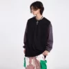 Unisex oversized color contrast crew neck sweatshirt - Image 8