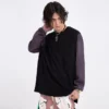 Unisex oversized color contrast crew neck sweatshirt - Image 12