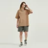 Unisex vintage stone wash oversized T shirt wholesale - Image 3