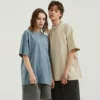 Unisex vintage stone wash oversized T shirt wholesale - Image 5