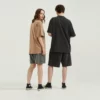 Unisex vintage stone wash oversized T shirt wholesale - Image 9