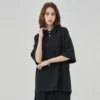 Unisex waffle short sleeve Polo shirt wholesale - Image 3