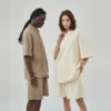 Unisex waffle short sleeve Polo shirt wholesale - Image 2