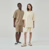 Unisex waffle short sleeve Polo shirt wholesale - Image 10