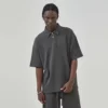 Unisex waffle short sleeve Polo shirt wholesale - Image 6