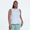 Big size rayon polyester tie back tank top - Image 3