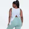 Big size rayon polyester tie back tank top - Image 5