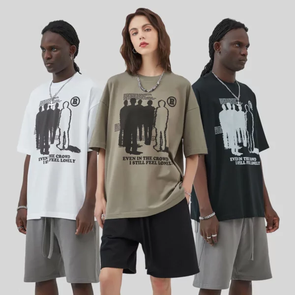 Wholesale custom printed 100%cotton unisex T shirt