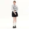 Women long sleeve embroidery cropped hoodie - Image 5