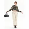 Women’s camo printing cropped pullover hoodie wholesale - Image 5