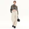 Women’s camo printing cropped pullover hoodie wholesale - Image 9