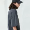 Women’s contrast patch loose T shirt - Image 8