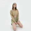 Womens cotton cropped sweatshirt wholesale - Image 12