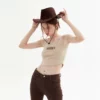 Custom lettered embroidered women’s Vest - Image 5