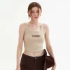 Custom lettered embroidered women’s Vest - Image 2