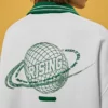 Custom printing mens quater zip up sweatshirt with polo neck - Image 4