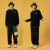 Custom printing mens quater zip up sweatshirt with polo neck - Image 5