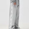 Customized zipper up tracksuit set with side tapes - Image 4