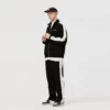Customized zipper up tracksuit set with side tapes - Image 11
