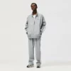 Customized zipper up tracksuit set with side tapes - Image 8