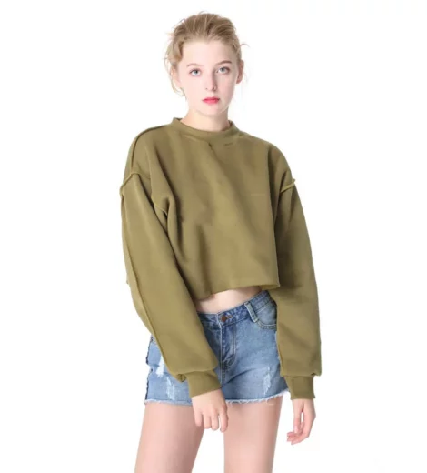 Womens cropped sweatshirt