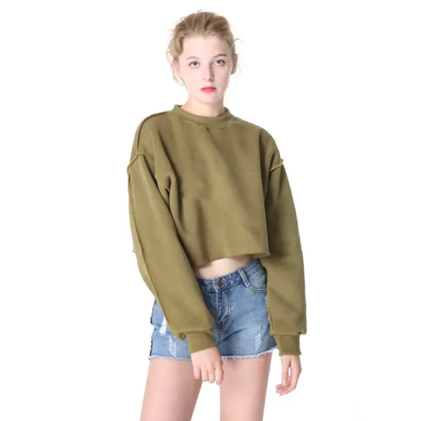 Womens cropped sweatshirt