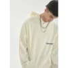 Mens boxy fit hoodie with customized DTG printing - Image 6