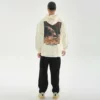 Mens boxy fit hoodie with customized DTG printing - Image 4
