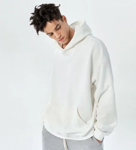 Mens drop shoulder oversized hoodie