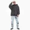 Acid wash oversized men hoodie - Image 4