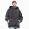 Acid wash oversized men hoodie - Image 2