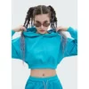 Woman cropped hoodie wholesale China - Image 5
