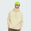 Custom man loose fit hoodie with high collar - Image 3