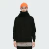 Custom man loose fit hoodie with high collar - Image 6