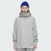 Woman loose fit heavyweight hoodie with high neck - Image 2