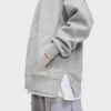 Woman loose fit heavyweight hoodie with high neck - Image 6
