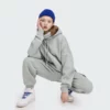 Woman loose fit heavyweight hoodie with high neck - Image 4