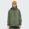 Woman loose fit heavyweight hoodie with high neck - Image 11