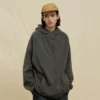 Zip-up heavyweight raglan sleeve hoodie jacket - Image 2